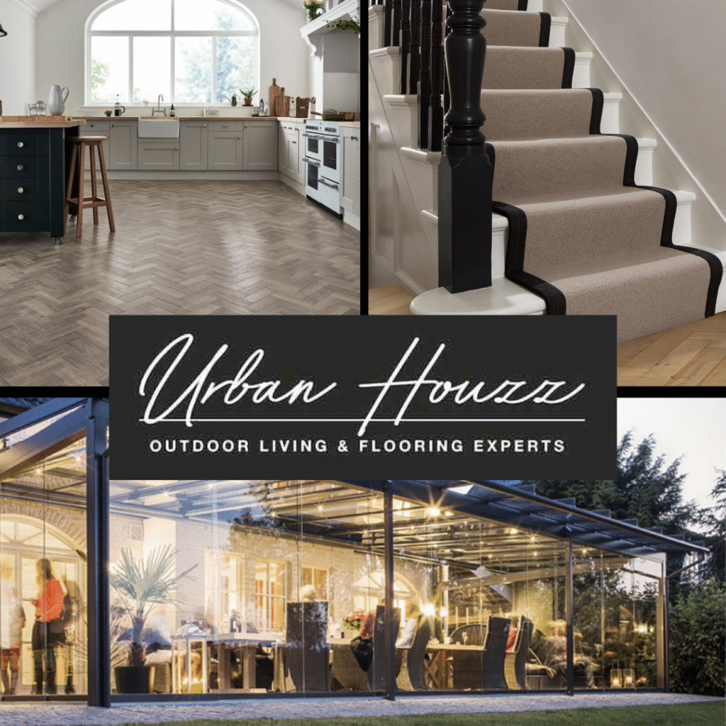 Urban Houzz - carpets, LVT, pergolas, glass rooms